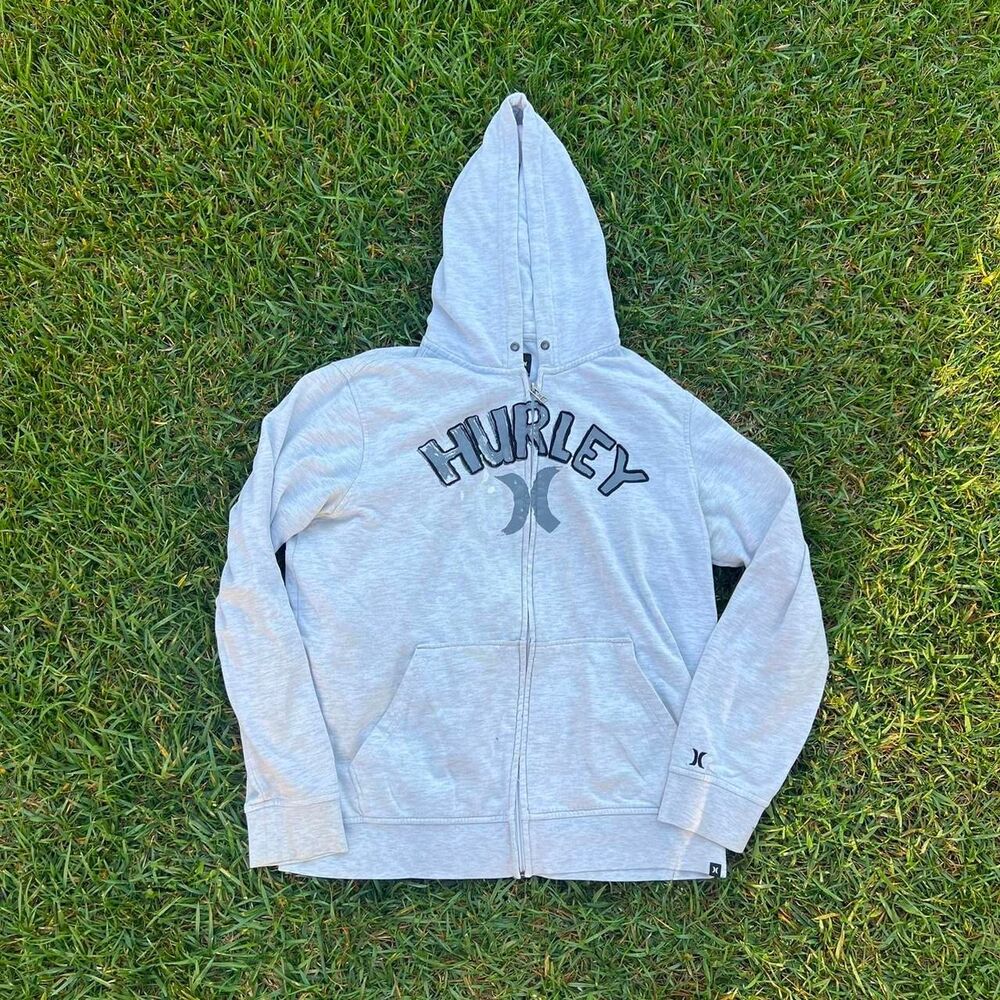 Hurley y2k zip up hoodie women’s size M skate surf